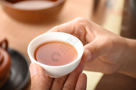 红茶杯素材品茶背景