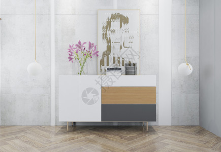 大理石装饰画现代简洁风家居陈列室内设计效果图背景