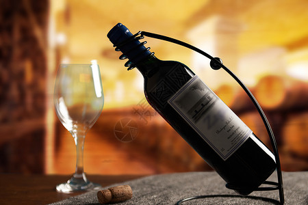 红酒瓶塞创意红酒场景设计图片