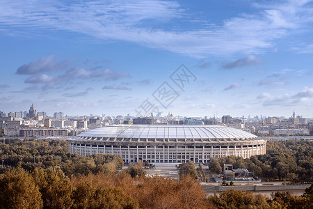 俄罗斯足球场莫斯科奥林匹克体育场背景