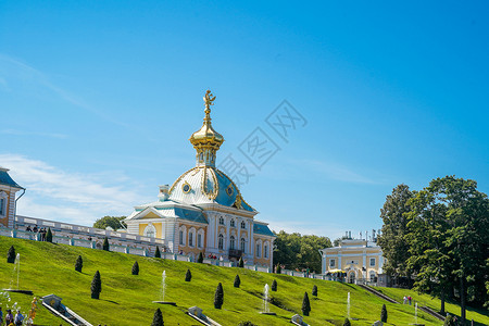 凡尔赛皇宫俄罗斯圣彼得堡夏宫背景