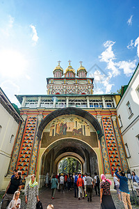 谢尔盖耶夫镇修道院背景图片