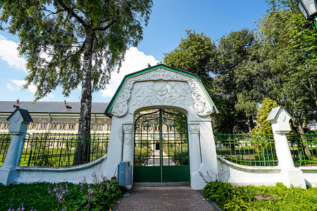 谢尔盖耶夫镇修道院背景图片