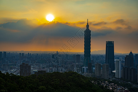 台北101的城市高清图片