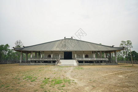 日本风格寺庙尼泊尔蓝毗尼日本庙背景