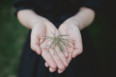 爱护植物小清新少女图图片