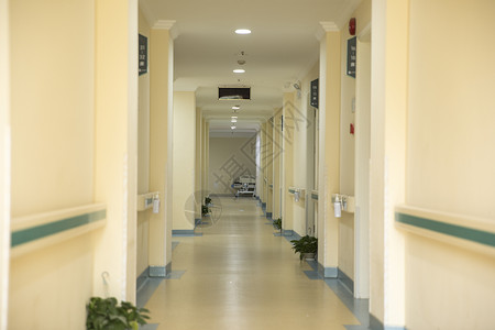 医院病房走廊背景图片