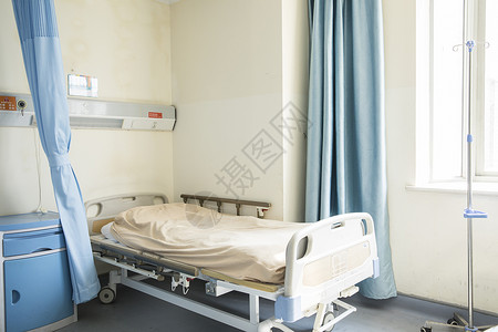 医院病房病床背景图片
