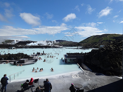 冰岛著名的蓝湖温泉图片