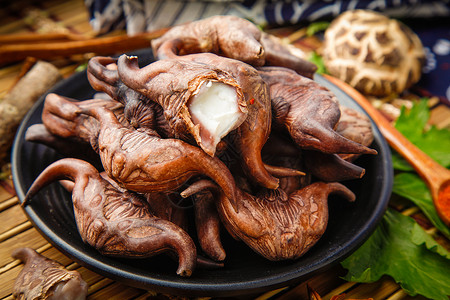 菱角食物采菱角高清图片