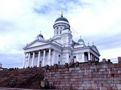 芬兰赫尔辛基大教堂背景图片