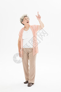 老年奶奶形象背景图片