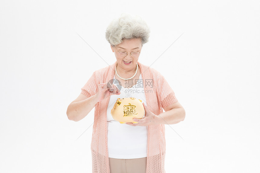 老年奶奶理财图片