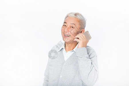老年人打电话图片