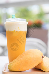 芒果水果饮料图片