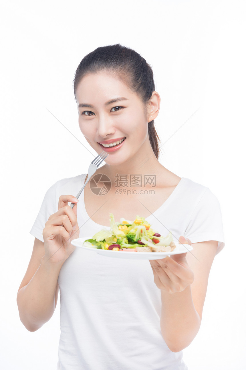 美女减肥健康饮食图片