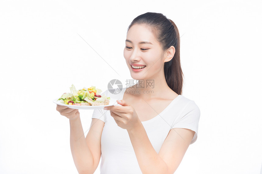 美女减肥健康饮食图片