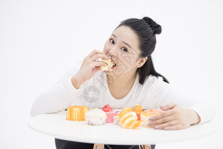 模吃甜食肥胖背景