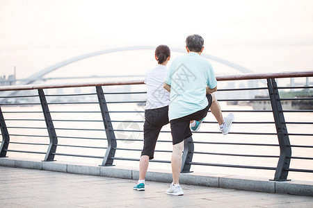 老年人运动锻炼背景图片