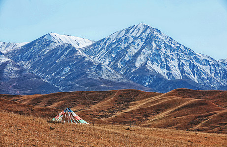 甘肃祁连山祁连山雪山高清图片