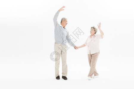 老年夫妇跳舞高清图片
