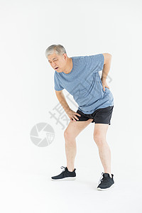 老年人运动受伤高清图片