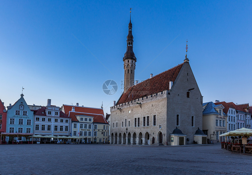 爱沙尼亚首都塔林老城广场图片
