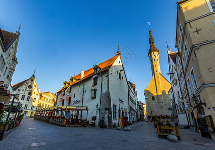 爱沙尼亚首都塔林老城广场图片