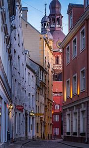 拉脱维亚里加老城建筑风光图片