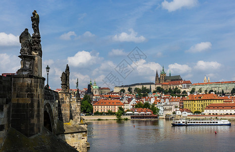 捷克布拉格旅游景点查理大桥与城堡区图片