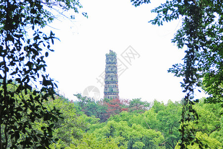 台州国清寺古塔图片
