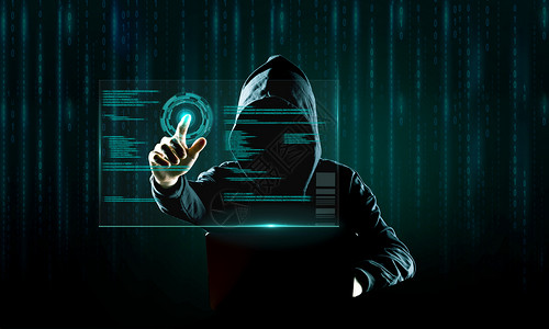 科技信息技术黑客互联网安全背景