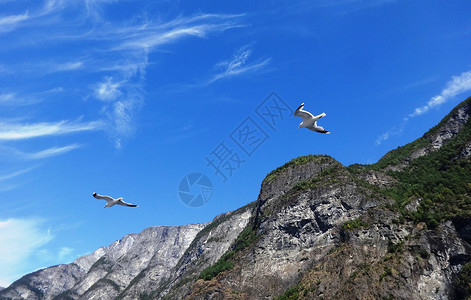 挪威松恩峡湾背景