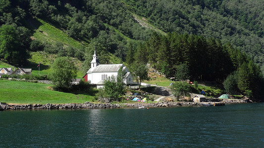 松恩杰莱挪威松恩峡湾背景