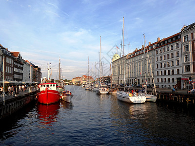 丹麦哥本哈根街景新港高清图片