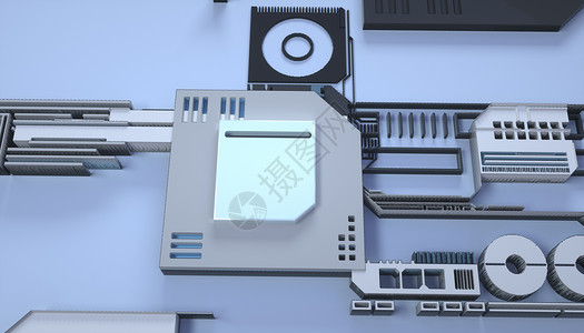 电子芯片素材背景图片