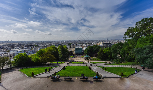 巴黎著名旅游景点蒙马特高地高清图片