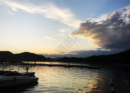 北京平谷金海湖风景区背景