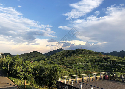 北京平谷金海湖风景区背景