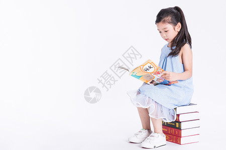 看书的儿童儿童阅读背景