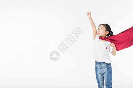 儿童旗帜八一儿童飞翔背景