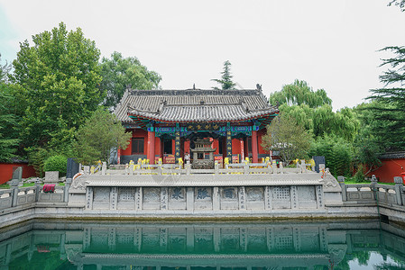 济南隆泉寺风景区 背景图片