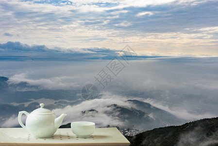 茶与饮食健康背景图片