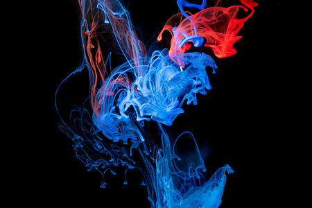红色流体抽象色彩液体流动素材背景