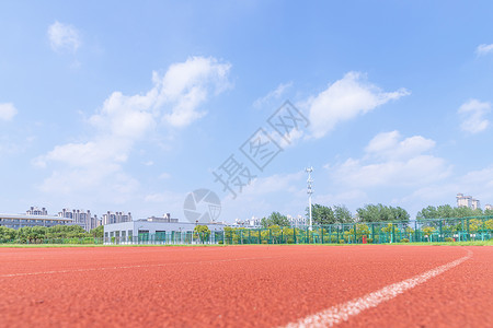 天津外国语大学大学操场跑道背景