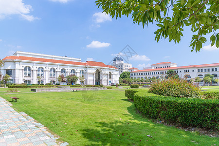 白云学校素材上海外国语大学教学楼背景