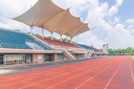 烟台大学体育场大学操场背景