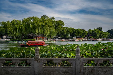 顺化皇城美丽什刹海背景