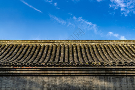 蓝色胡同什刹海-后海古建筑背景