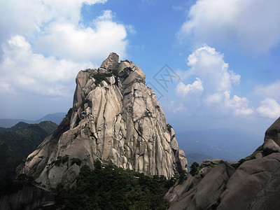 造山运动天柱山风光天柱峰1488米背景